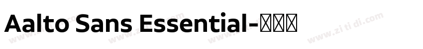 Aalto Sans Essential字体转换 Aalto Sans Essential字体转换